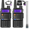 Ham Radio Long Range UV5R Dual Band VHF UHF Rechargeable Walkie Talkies for Adults Handheld Two Way Radio with Earpiece AR-771 Full Kit for Camping Hunting Survival Gear,2Pack