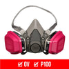 P100/OV Odor/Particulate Multi-Purpose Reusable Respirator 65021, NIOSH-APPROVED Organic Vapor Cartridge, Medium