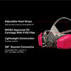 P100/OV Odor/Particulate Multi-Purpose Reusable Respirator 65021, NIOSH-APPROVED Organic Vapor Cartridge, Medium