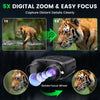 Night Vision Goggles for Adults, Night Vision Binoculars with 5000mAh Rechargeable Battery and 32GB Card, 3" HD Screen for Wildlife Observation, Hunting and Security