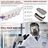 Gas Masks Survival Nuclear and Chemical,Full Face Respirator for Spray Paint,Chemical,Epoxy Resin,Grinding work.