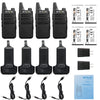 Two Way Radio Long Range Rechargeable 2 miles range,Portable 2 Way Radio, USB-C Charging, Handsfree Walkie Talkies for Adults Cruise Hiking Camping(4 Pack)