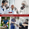 Gas Masks Survival Nuclear and Chemical,Full Face Respirator for Spray Paint,Chemical,Epoxy Resin,Grinding work.