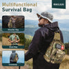 Emergency Survival Kit, 262Pcs War Survival Gear and Supplies with First Aid Kit Pouch and Crossbody Bag, Emergency Kit with Tent, Camping Axe Hammer, Survival Shovel w/Pick, Bug Out Bag Gifts for Men Women